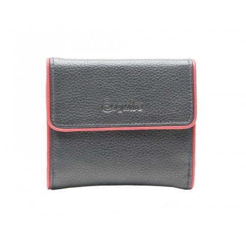 ESQUIRE WALLET PIPING, Black/Red