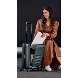 Buy VICTORINOX SPECTRA 3.0 EXPANDABLE GLOBAL CARRY-ON CABIN CASE WITH VERTICAL QUICK-ACCESS DOOR, Storm – Dimensions 40w x 55h x 20d cm Expands to 25d cm Only 499.95€ | BrandGear.eu