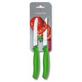 SWISS CLASSIC TOMATO AND TABLE KNIFE SET, 2 PIECES green