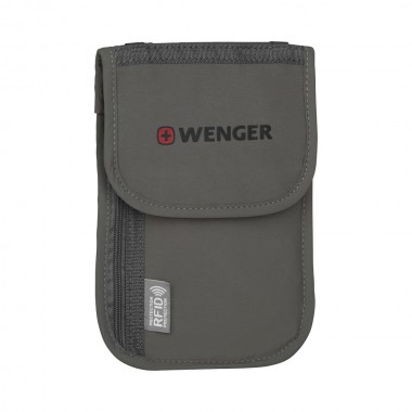 WENGER TRAVEL DOCUMENT NECK POUCH WITH RFID PROTECTION 