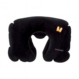 INFLATABLE NECKTRAVEL PILLOW WITH EARPLUGS