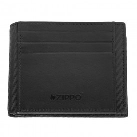 ZIPPO CARBON RANGE WALLET WITH COIN CASE,  Black