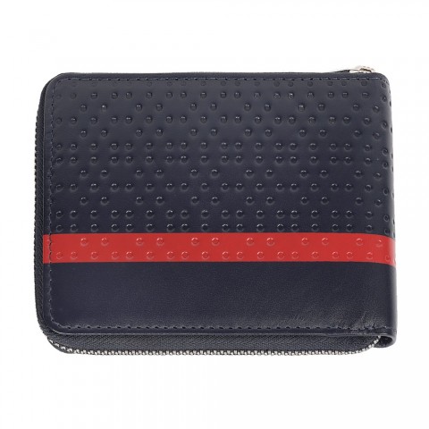 ZIPPO ZIPPER WALLET WITH REMOVABLE CARD HOLDER, Navy Blue