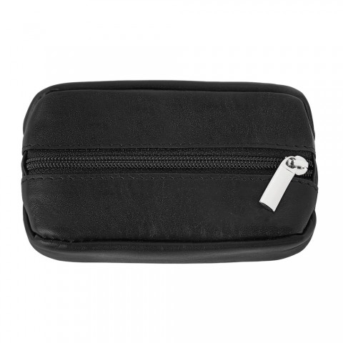 ZIPPO LEATHER COIN POUCH, Black