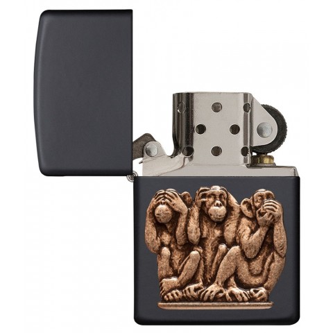 Zippo Lighter 29409 Three Monkeys