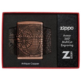 Zippo Lighter 29853 Armor™ World Map Design 