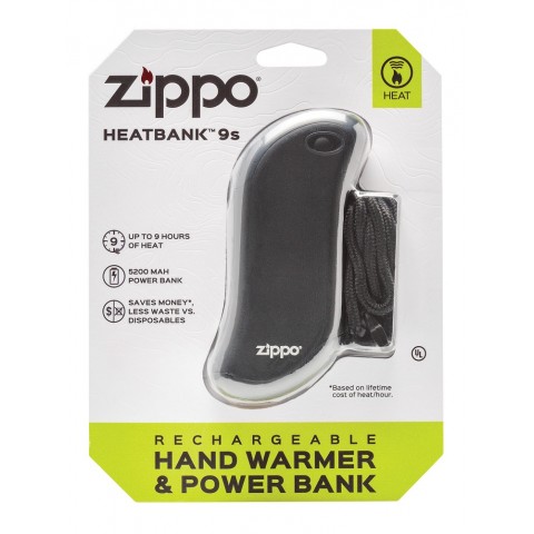 Zippo HeatBank® 9s Rechargeable Hand Warmer Black