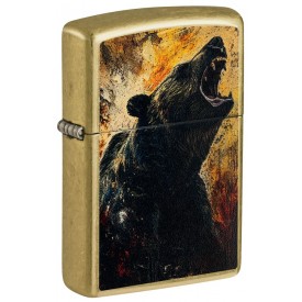 Zippo Lighter 46695 Grizzly Roar Design