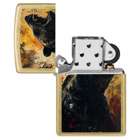 Zippo Lighter 46695 Grizzly Roar Design
