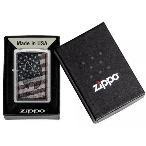 Zippo Lighter 48180 Americana Flame Design