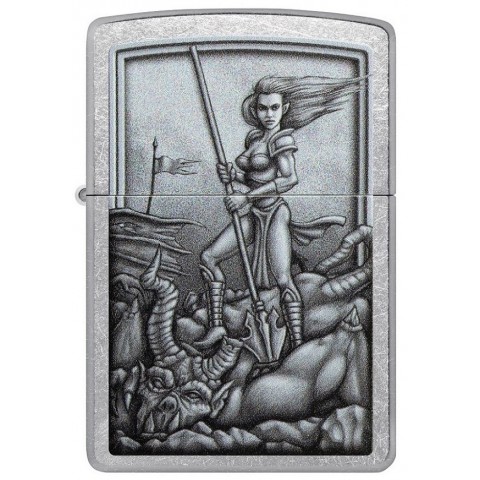 Zippo Lighter 48371 Medieval Mythological Design