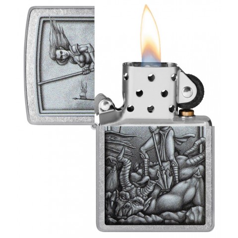 Zippo Lighter 48371 Medieval Mythological Design