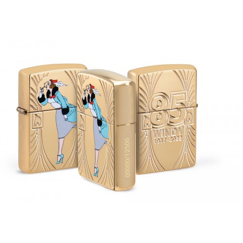 Zippo Lighter 48413 Windy 85th Anniversary Collectible Armor® 