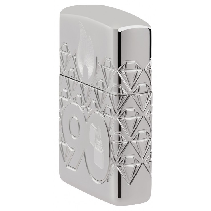 Zippo Lighter 48461 Armor® Zippo 90th Sterling Collectible