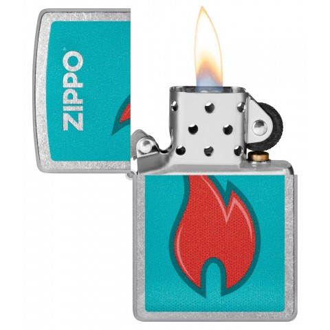 Zippo Lighter 48495 Flame Design