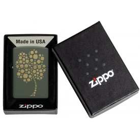 Zippo Lighter 48501 Four Leaf Clover Design
