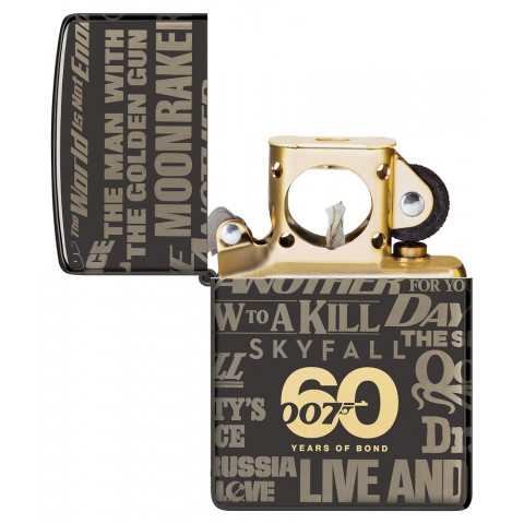 Zippo Lighter 48576 James Bond 60th Anniversary Collectible 