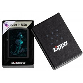 Zippo Lighter 48582 Spiritual Cat Design
