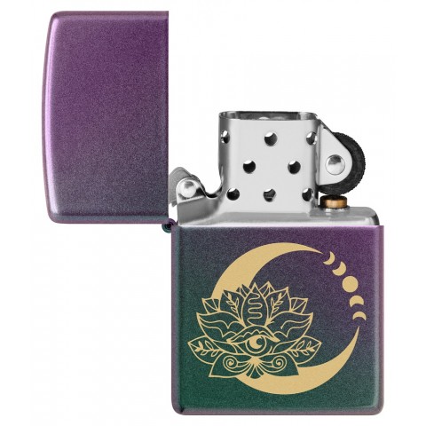 Zippo Lighter 48587 Lotus Moon Design