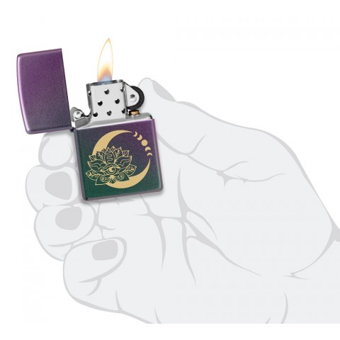 Žiebtuvėlis Zippo 48587 Lotus Moon Design Žiebtuvėlis Zippo 48587 Lotus Moon Design