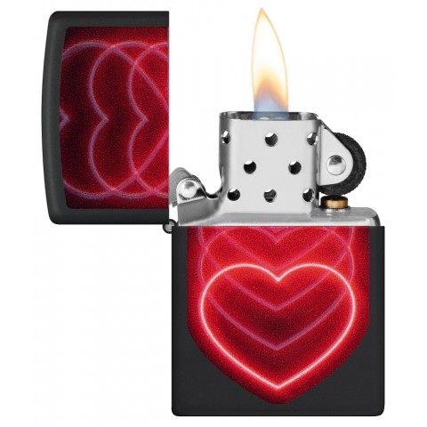Zippo Lighter 48593 Hearts Design