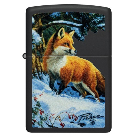 Zippo Lighter 48596 Linda Picken Fox in Snow