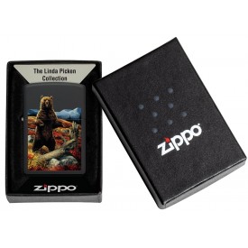 Zippo Lighter 48597 Linda Picken Grizzly