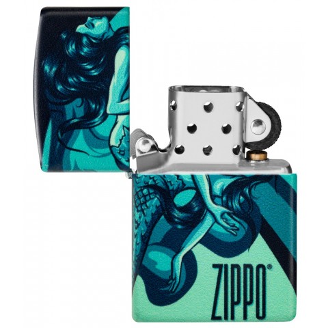 Zippo Lighter 48605 Mermaid Zippo Design