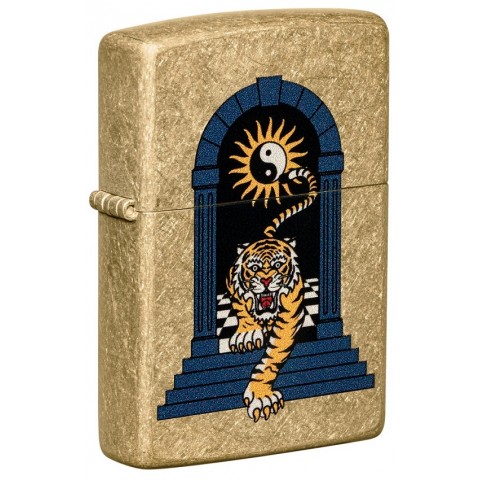 Zippo Lighter 48613 Tiger Tattoo Design