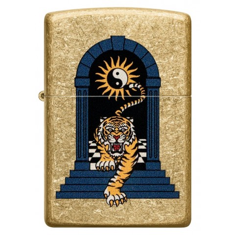 Zippo Lighter 48613 Tiger Tattoo Design