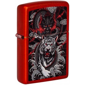 Zippo Lighter 48933 Dragon Tiger Design