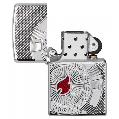 Zippo Lighter 49058 Armor™ Poker Chip Design Zippo Lighter 49058 Armor™ Poker Chip Design