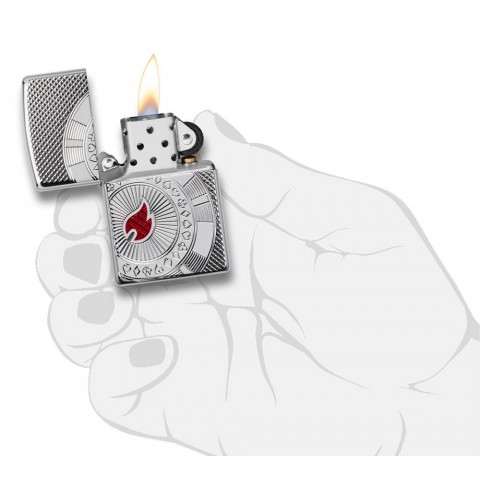 Zippo Lighter 49058 Armor™ Poker Chip Design Zippo Lighter 49058 Armor™ Poker Chip Design