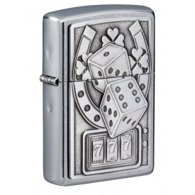 Zippo Lighter 49294 Lucky 7 Emblem Design
