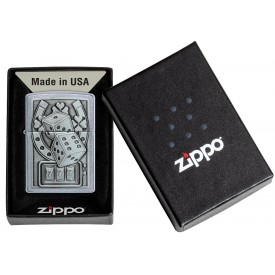 Zippo Lighter 49294 Lucky 7 Emblem Design