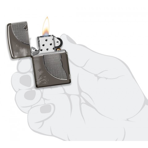 Zippo Lighter 49353 Armor® Wolf Design