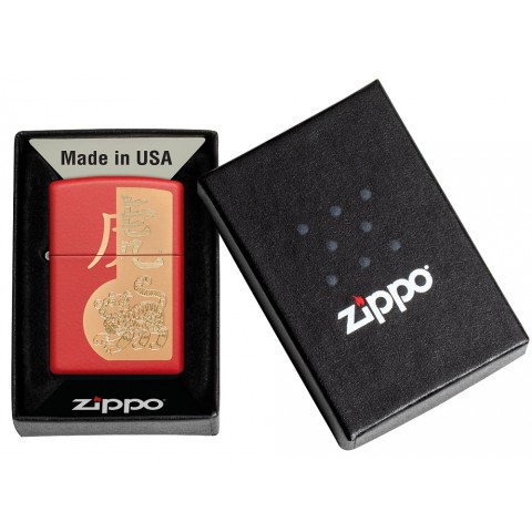 Zippo Lighter  49701 Year of the Tiger Design