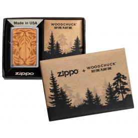 Zippo Lighter Woodchuck 49707 Cherry Tiger Head