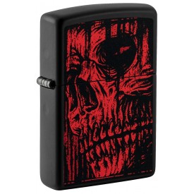 Zippo Lighter 49775 Red Skull Design
