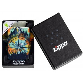 Zippo Lighter 49805 Compass Design