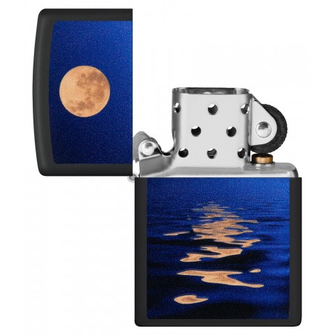 Zippo Lighter 49810 Full Moon Design