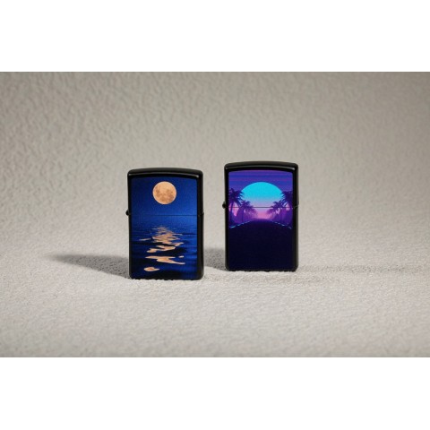 Zippo Lighter 49810 Full Moon Design