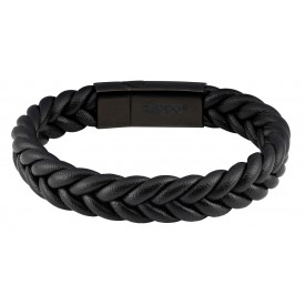 Zippo Braided Leather Bracelet 22 cm