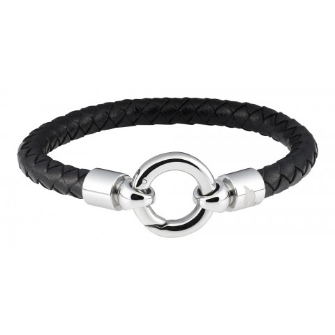 Zippo Leather Bracelet With O Ring 22 cm